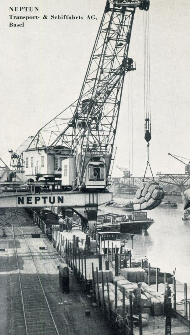 Neptun facilities in Basel port where our family business in Switzerland began in 1920.